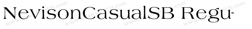 NevisonCasualSB Regu字体转换